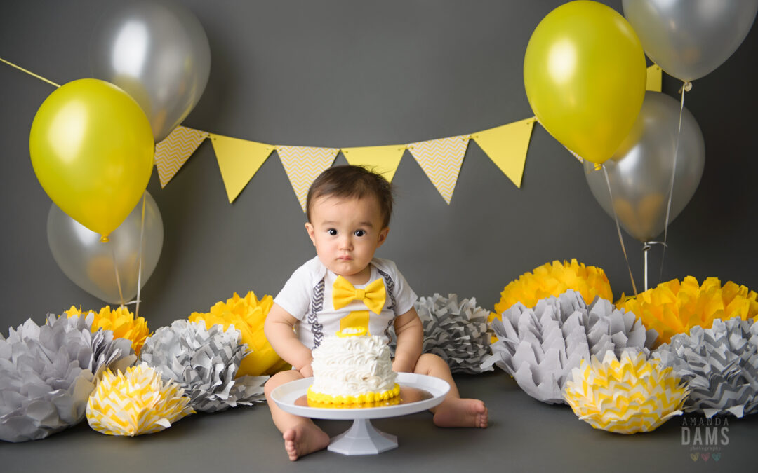 Calgary AB Cake Smash Photographer | Grayson