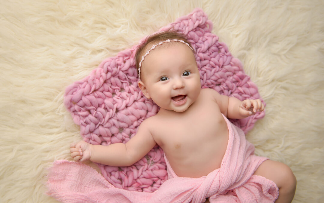 Calgary AB Baby Photographer | Tummy Time – Sasha