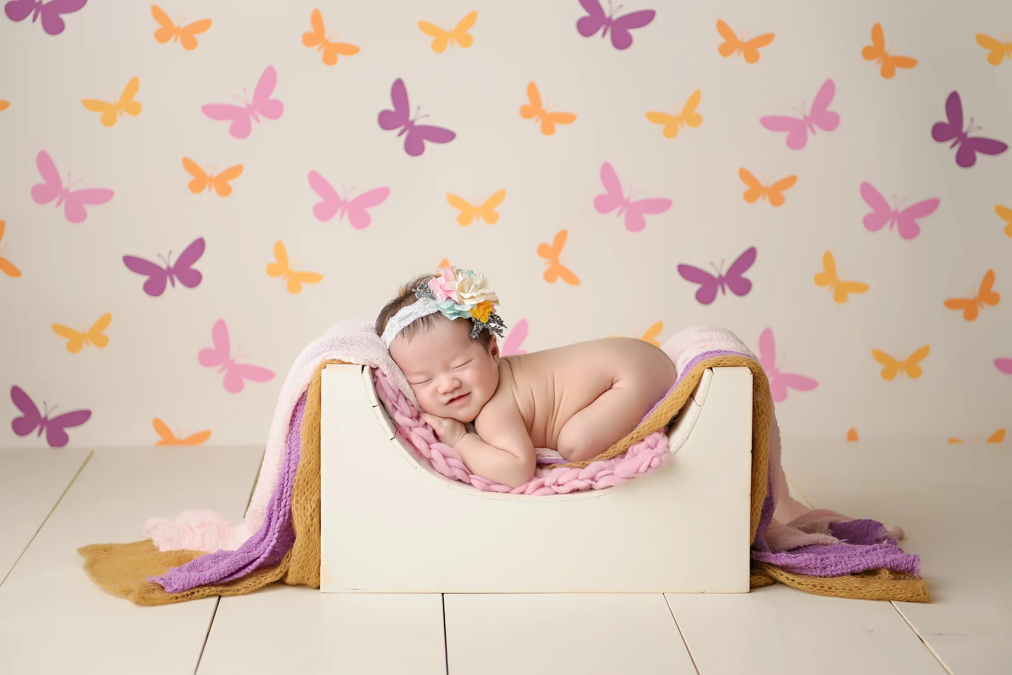 Newborn Photography Calgary Butterflies