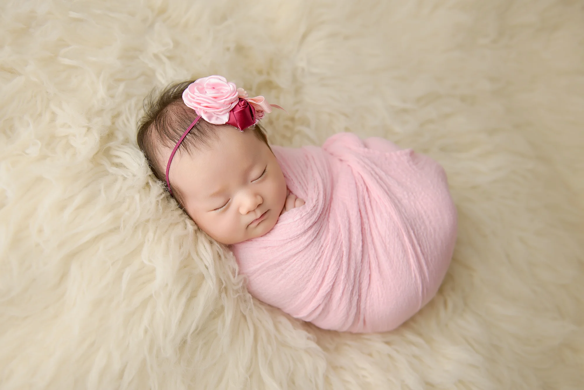 Newborn Photography Calgary Pink Cream