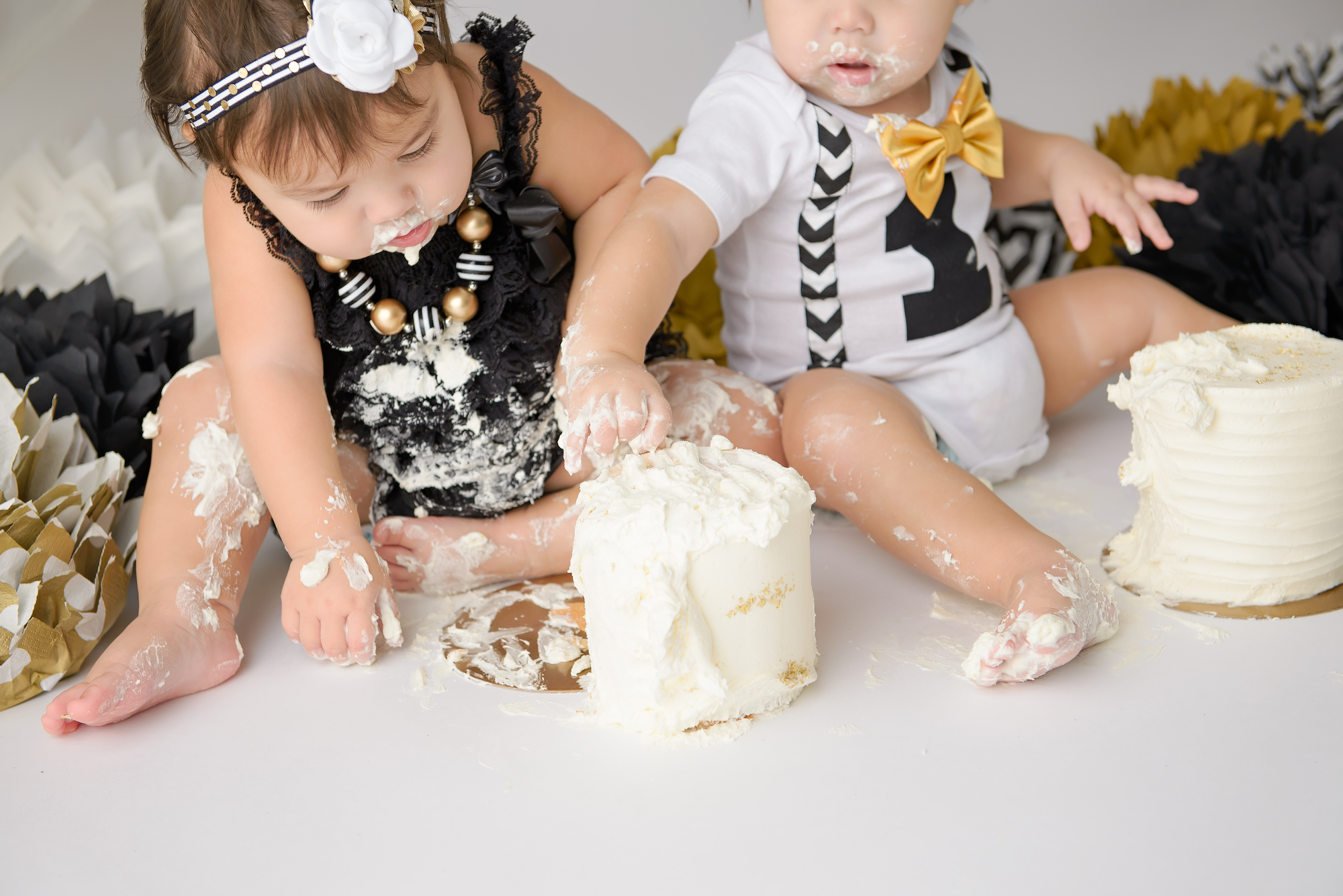 Twins Cake Smash Calgary Cake Closeup