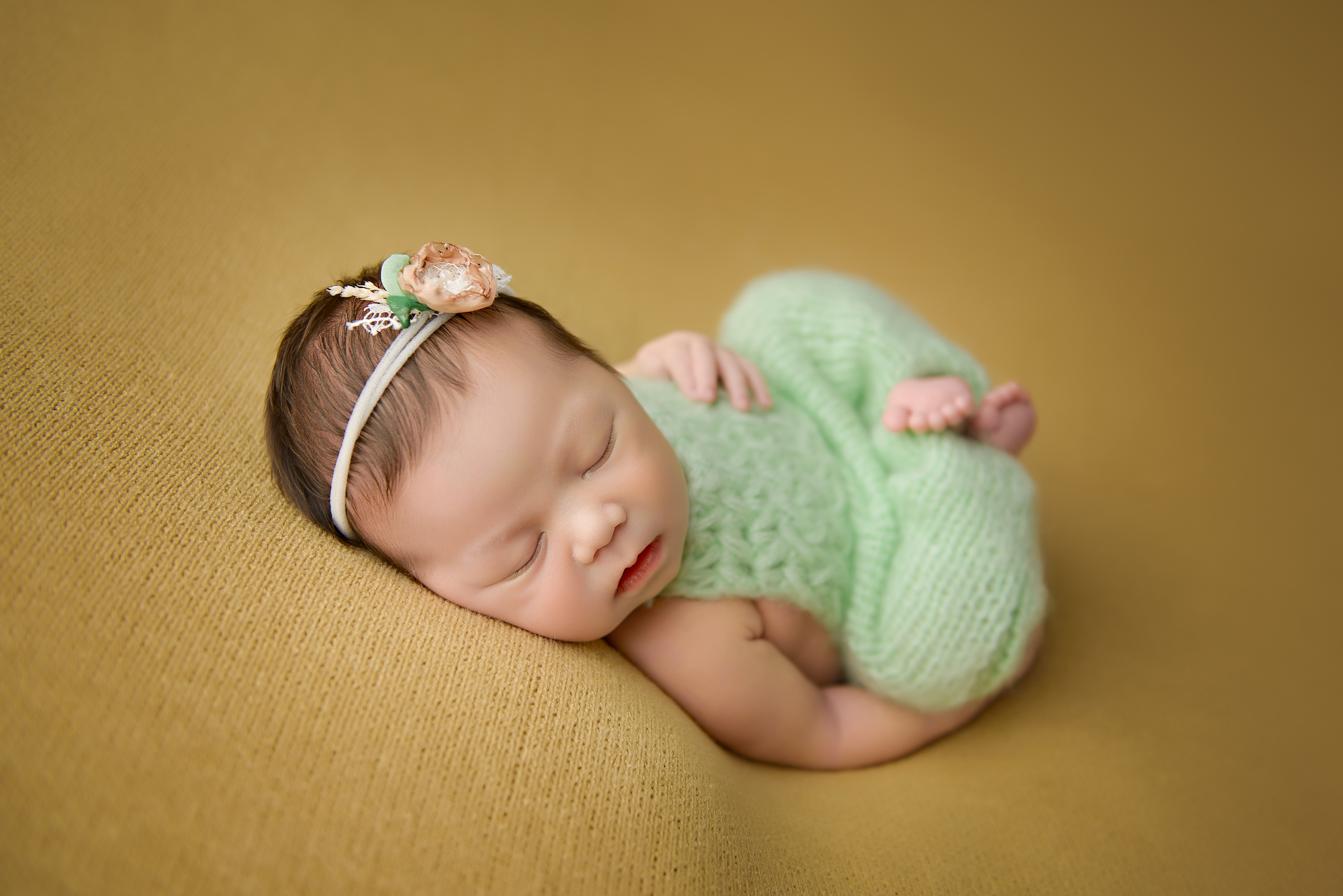 Newborn Photography Baby Golden Backdrop