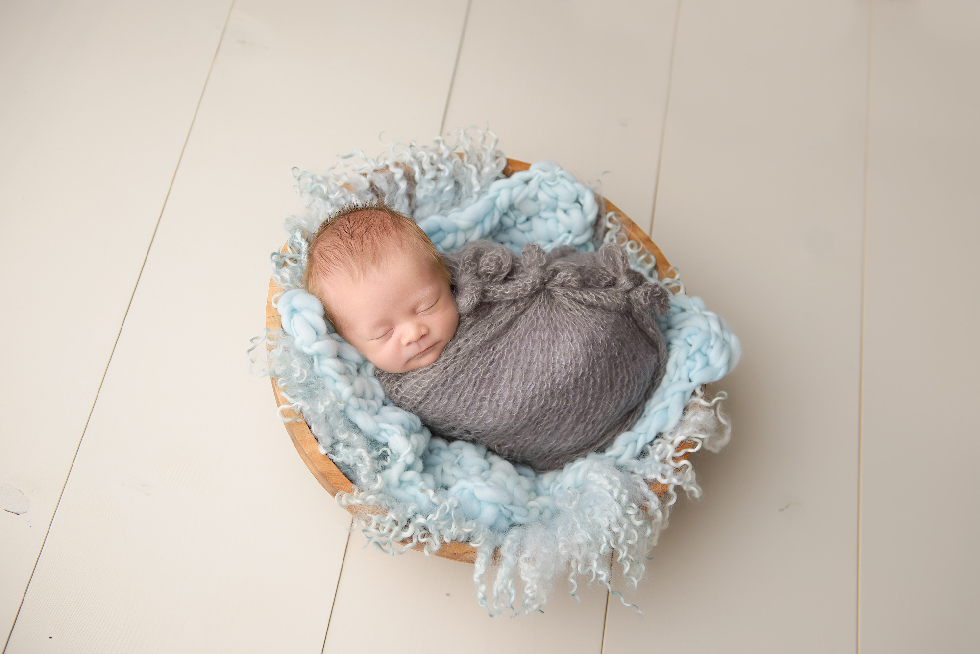 Newborn Photography Baby On A Bowl