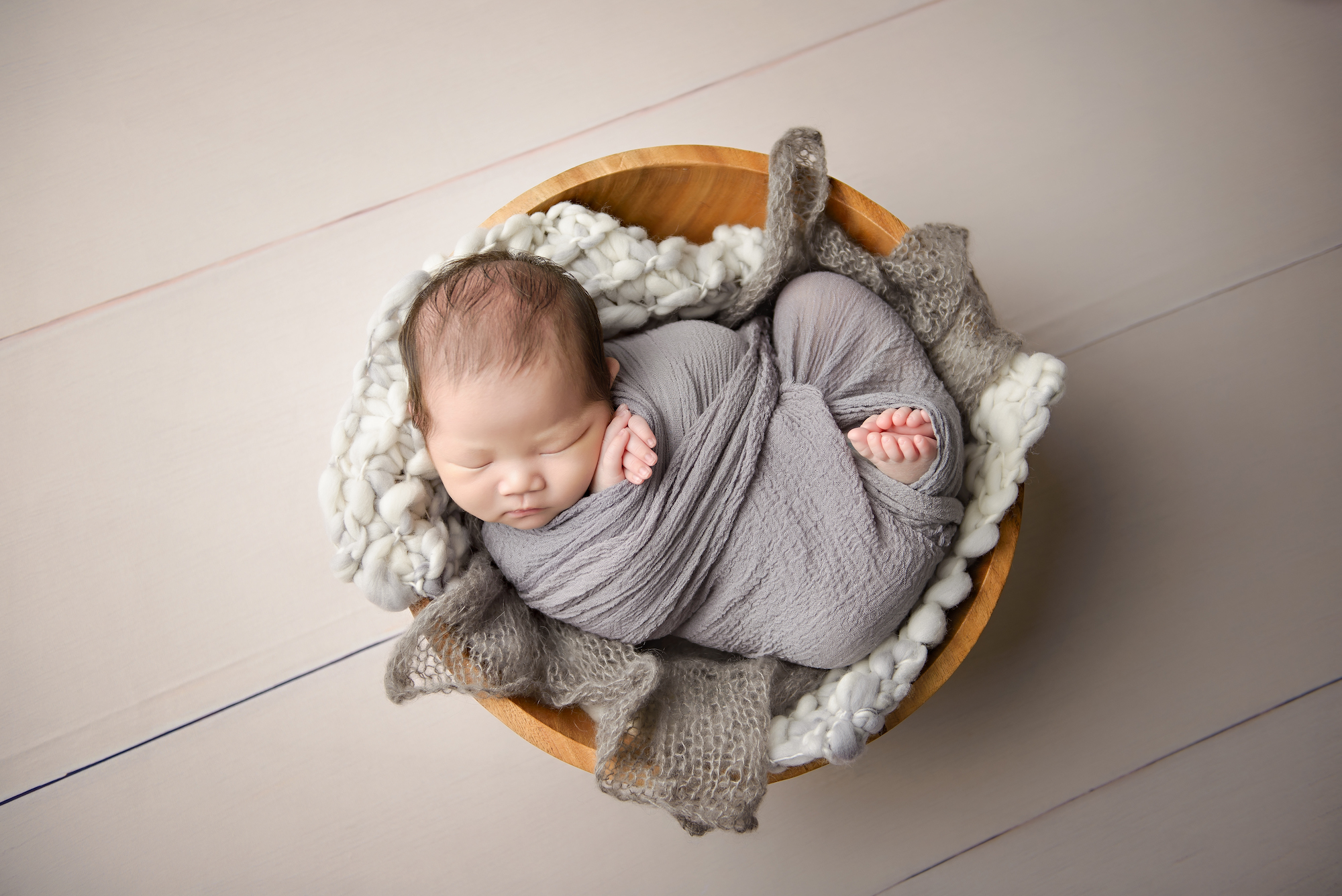 Newborn Photography Calgary Baby On A Bucket