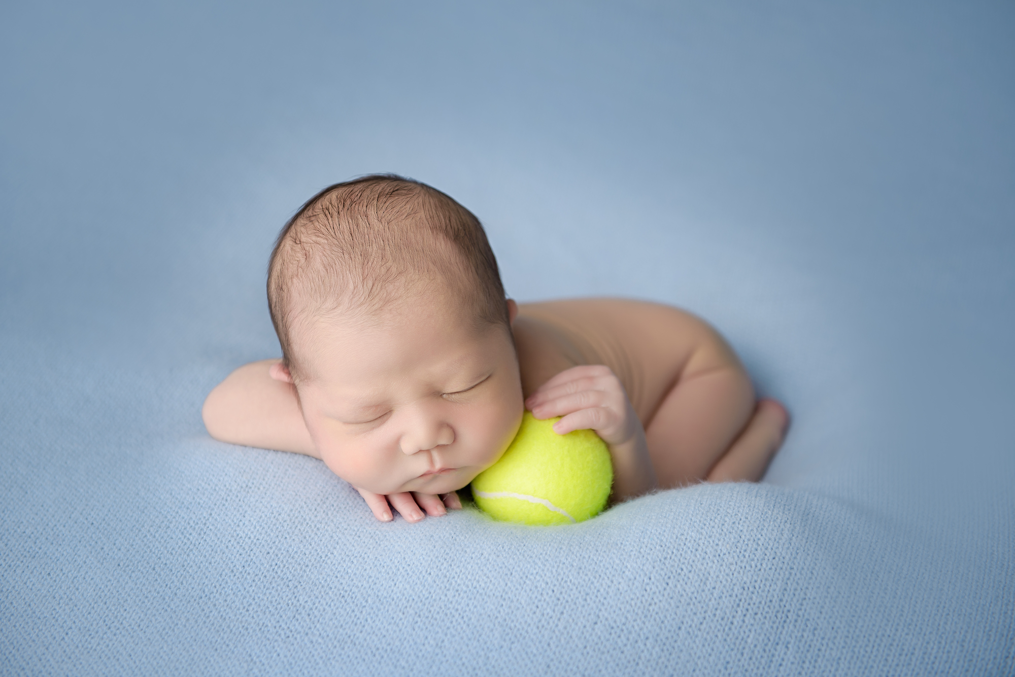 Calgary Newborn Photographer Tennis Ball