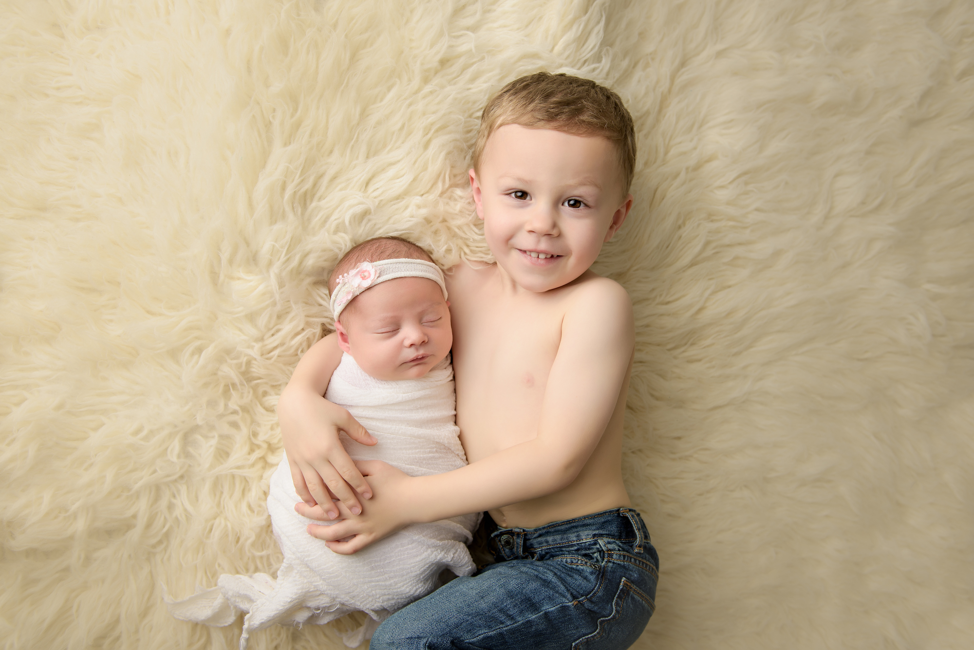 Calgary Newborn Baby With Older Sibling