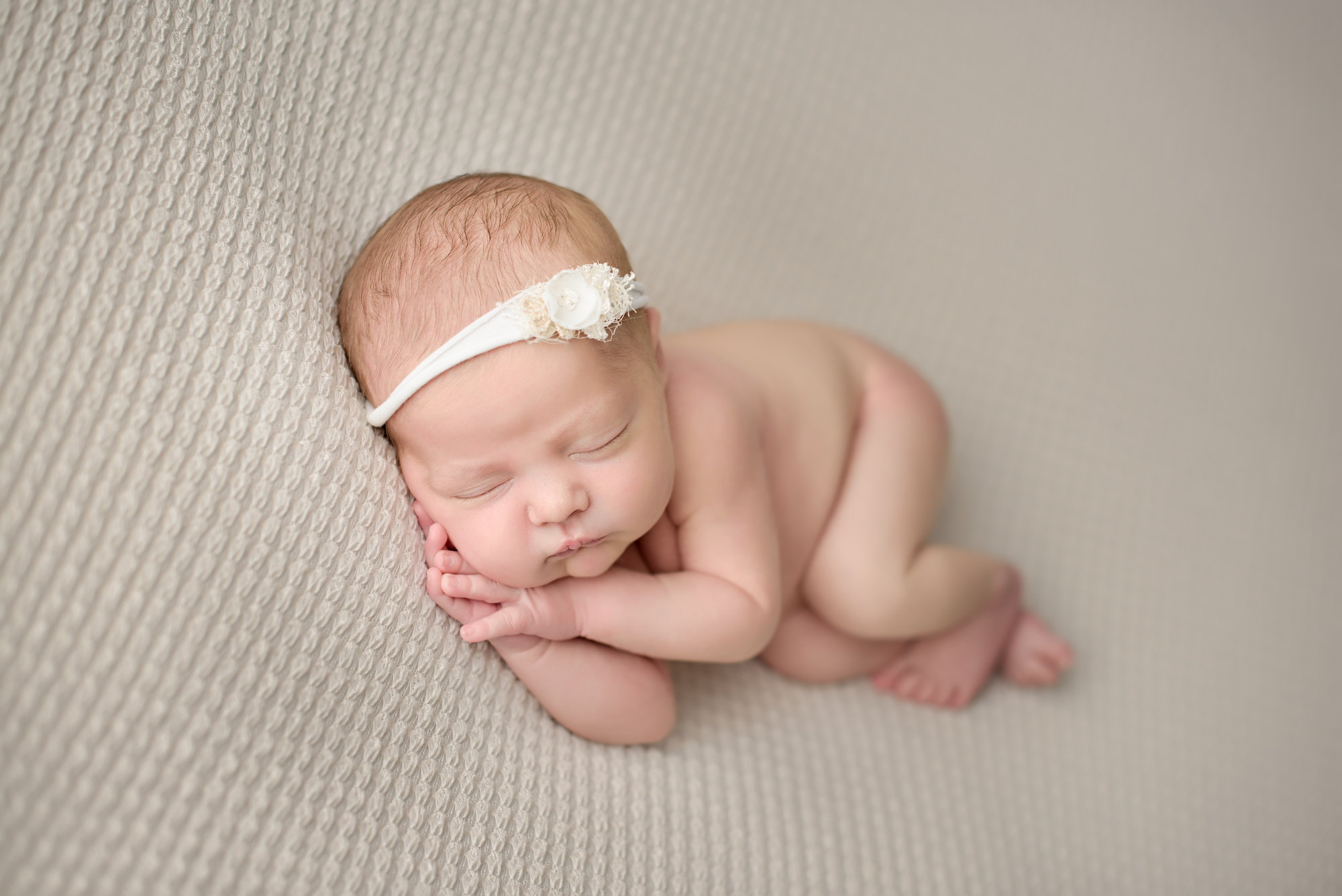 Calgary Newborn Naked Baby Girl