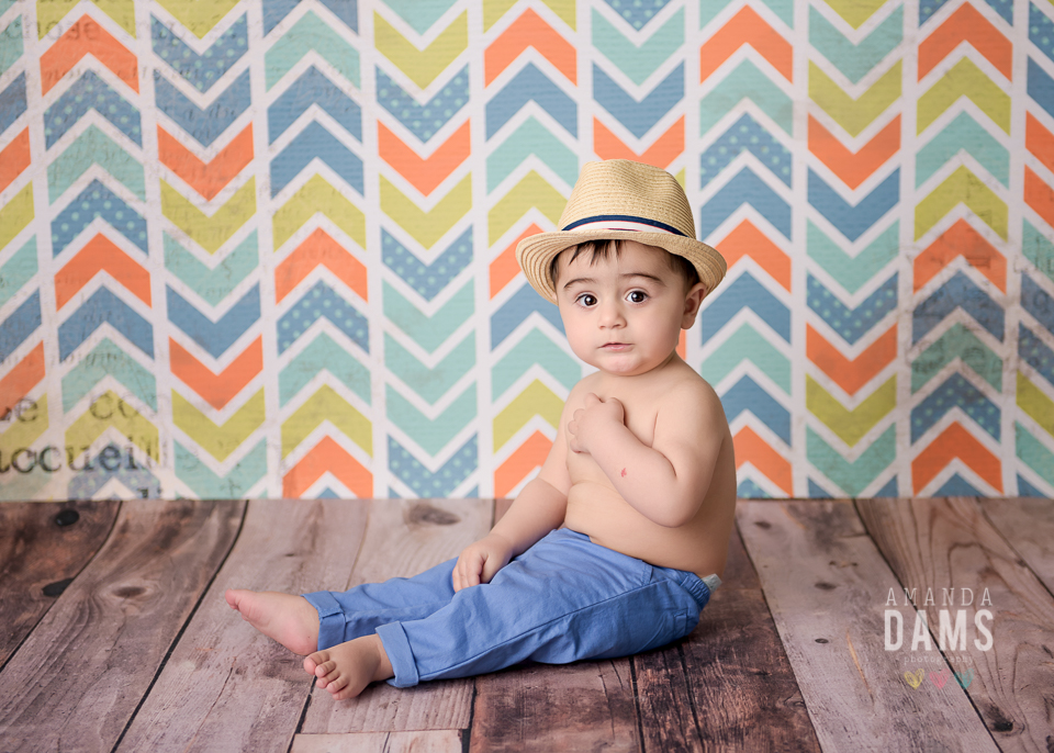 Amanda Dams Baby Photography Boy Wearing A Hat