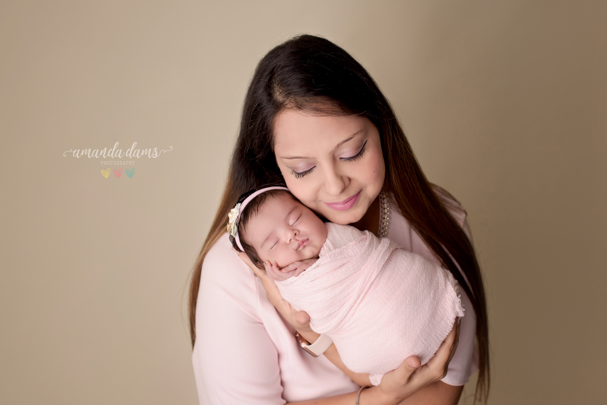 Newborn Photography Calgary Amanda Dams Photography Mom Holding Baby Amara