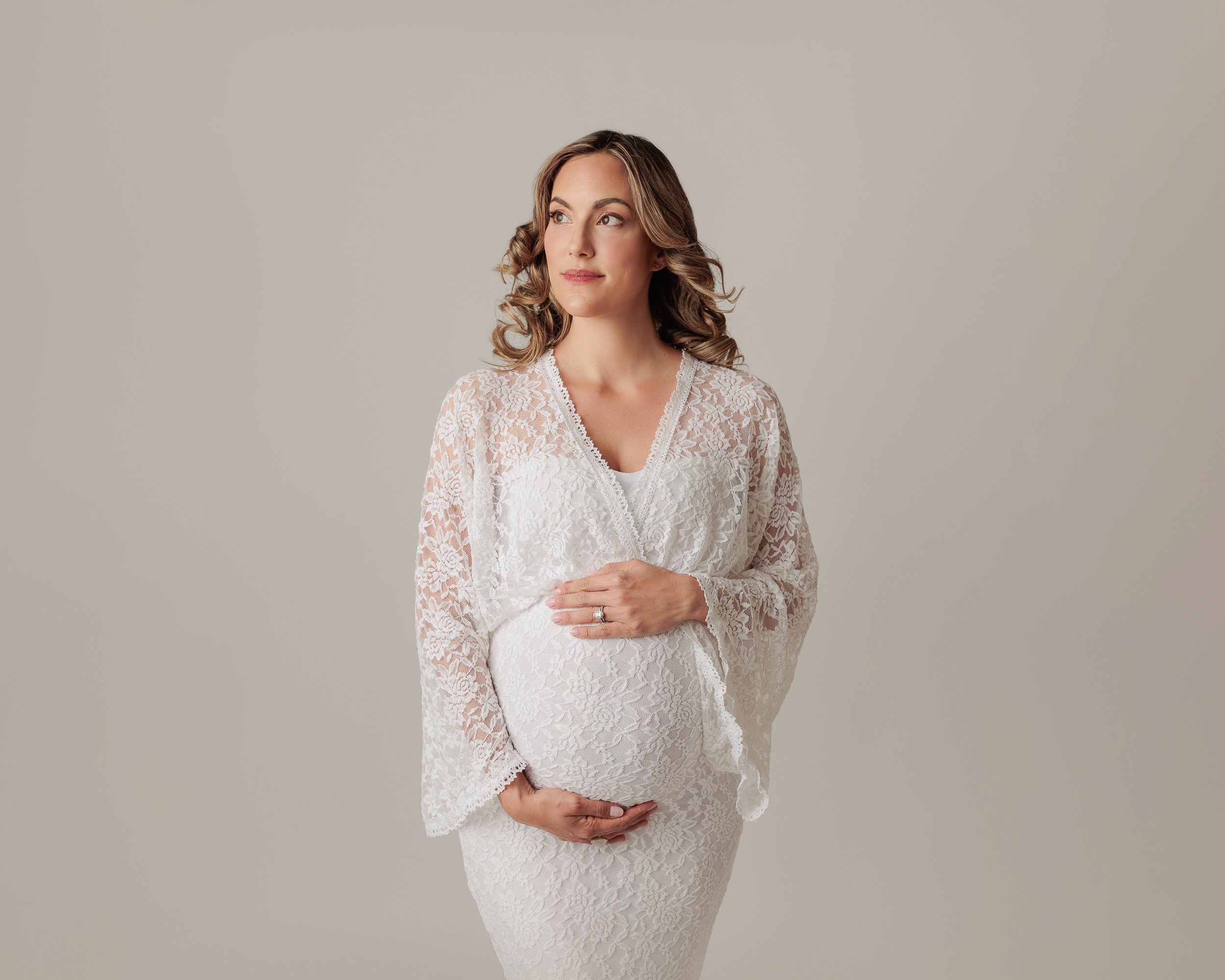Maternity Photography Calgary Amanda Dams White Gown