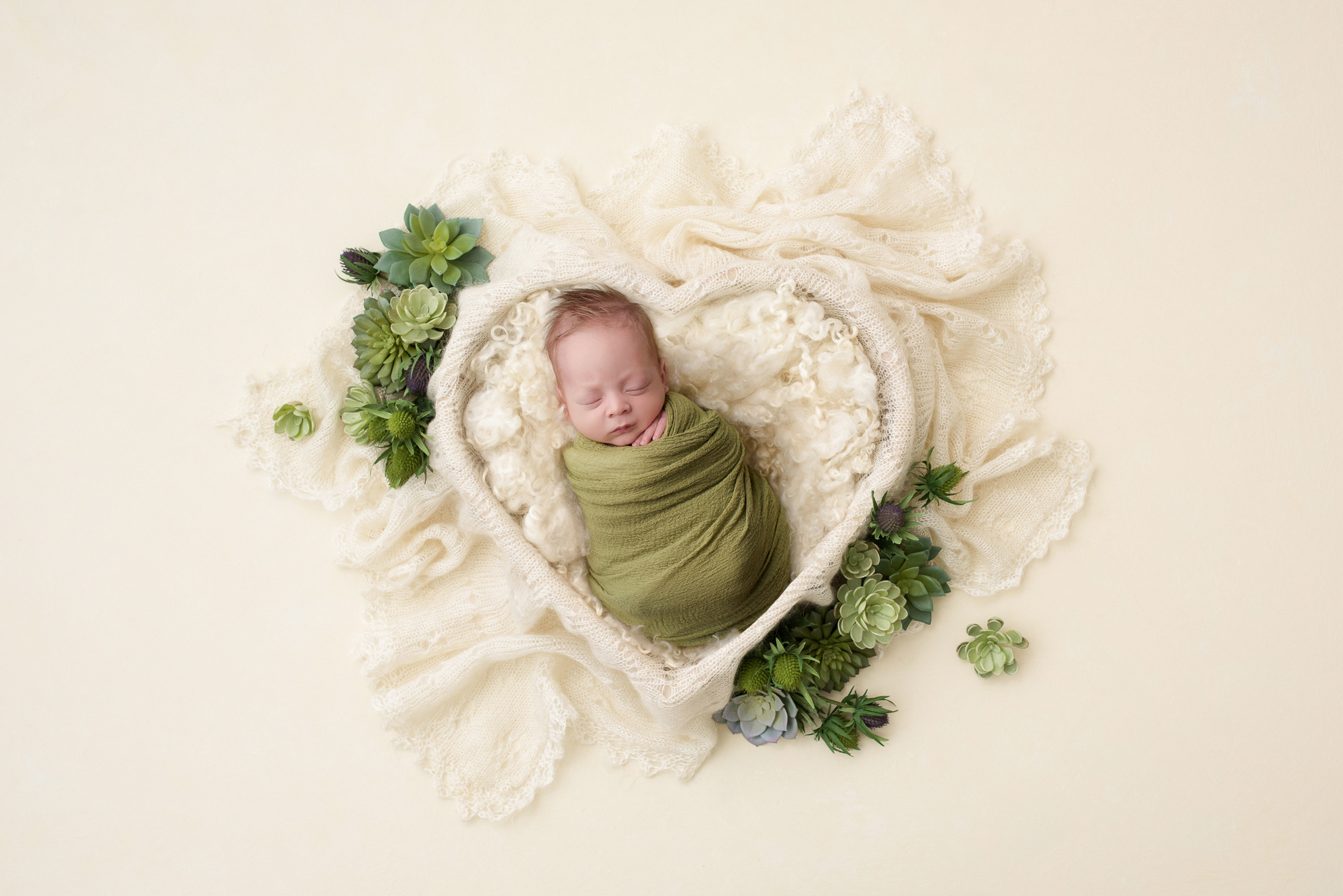 Amanda Dams Newborn Photography Baby Heart Blanket