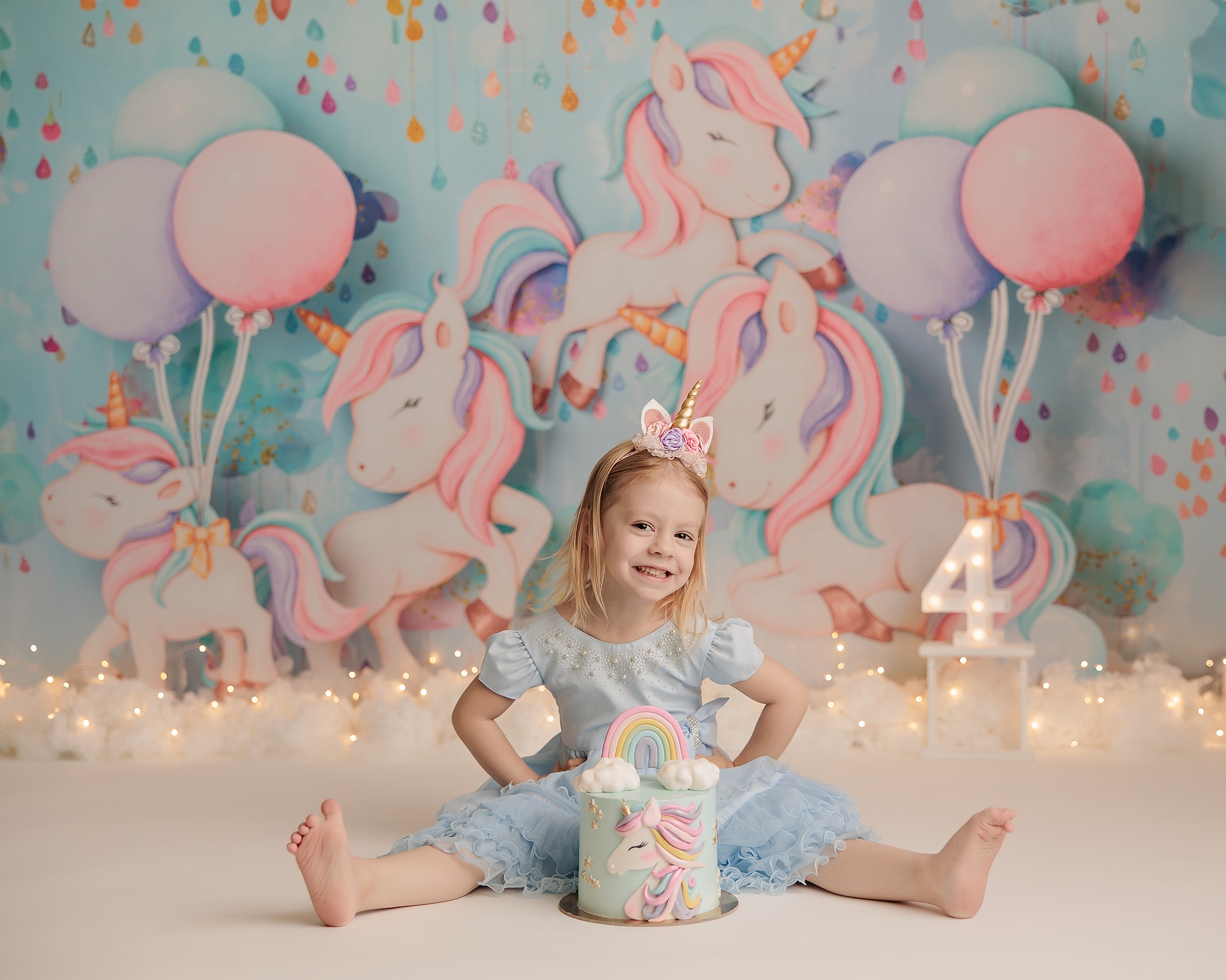 unicorn theme cake smash photoshoot in Calgary unicorn theme cake smash photoshoot in Calgary