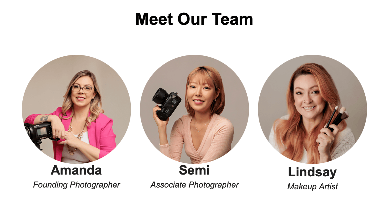Amanda Dams Photography Team Amanda Dams Photography Team